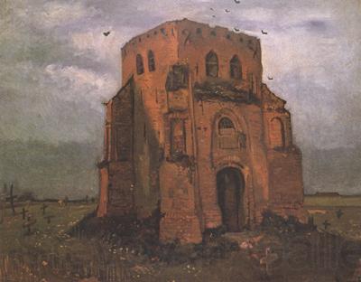 Vincent Van Gogh The Old Cemetery Tower at Nuenen (nn04) Germany oil painting art
